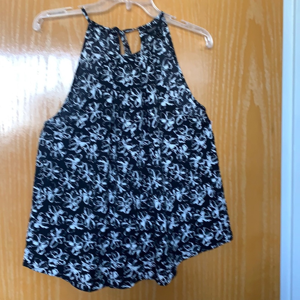 Banana Republic floral printed halter top